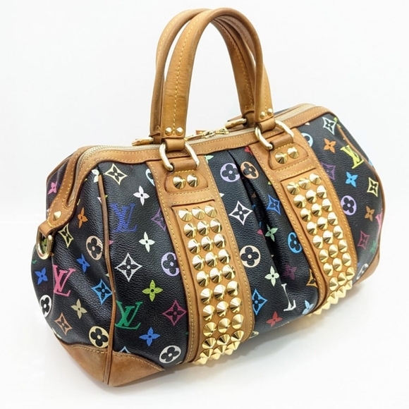 ✨️💎Authentic Louis Vuitton Courtney Monogram Black Multicolor Murakami - Picture 2 of 16